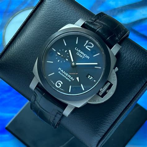 Panerai Luminor GMT Titanium / Carbotech Blue Dial .